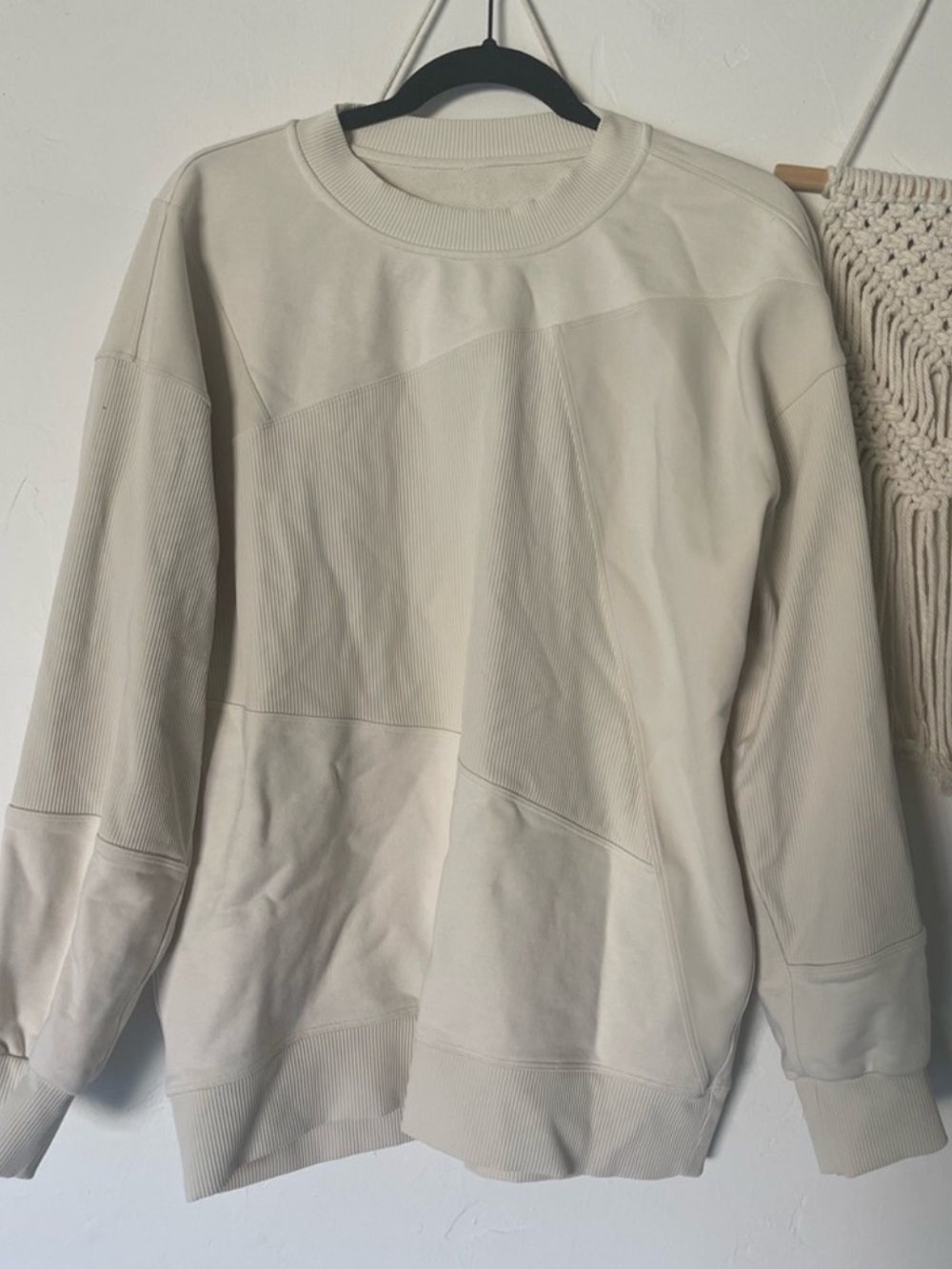 Lululemon perfectly oversized crewneck sweatshirt cream